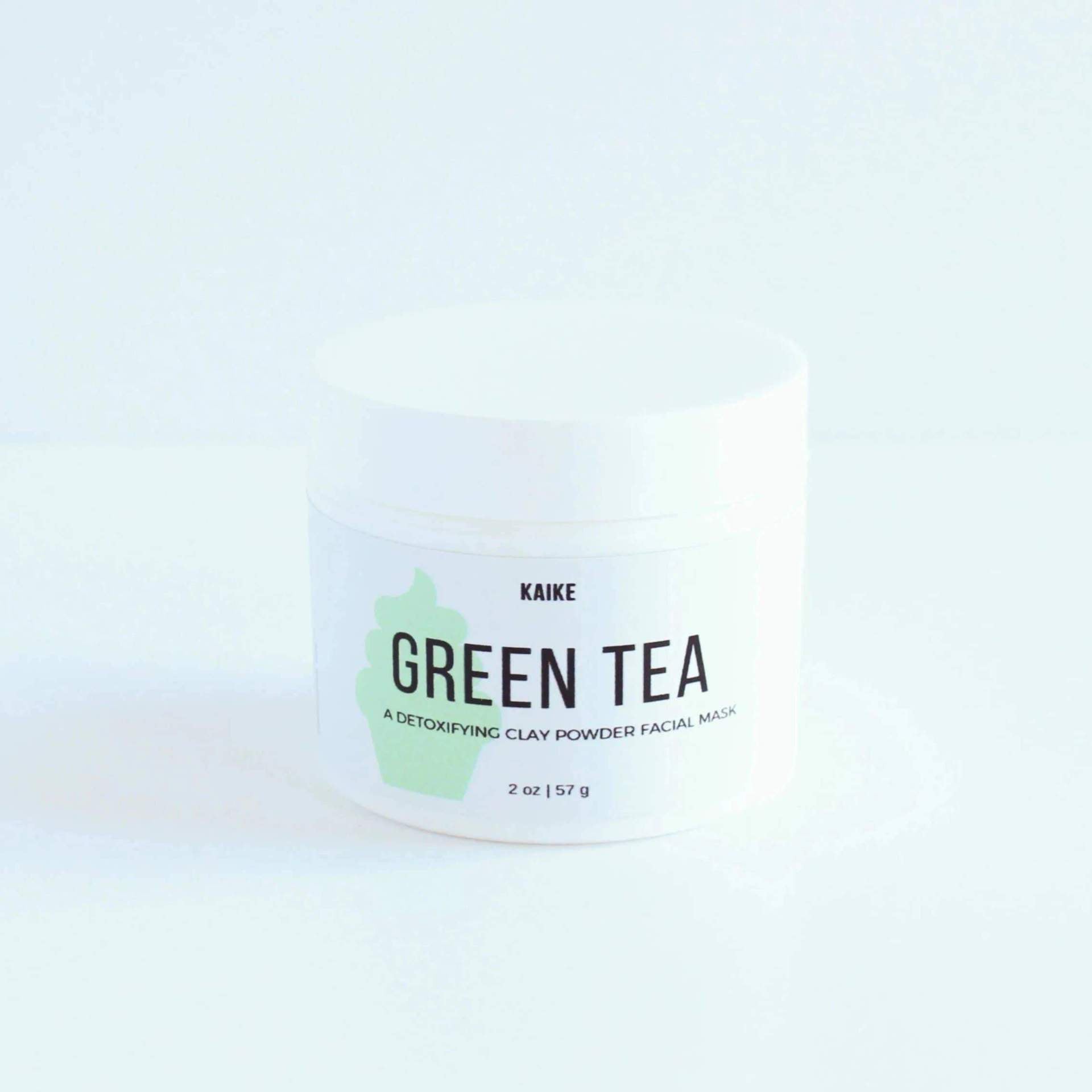 Kaike Green Tea detoxifying clay powder facial mask on cvtd beauty